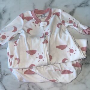 Carter's Pink and White Fleece Sleep Sack